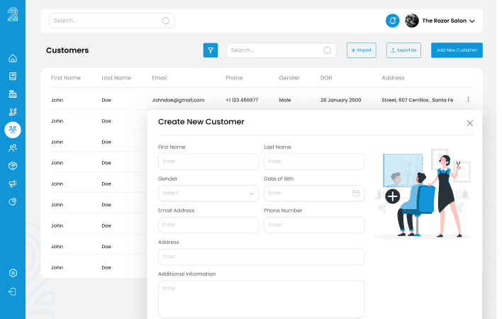 Online Calendar Screenshot